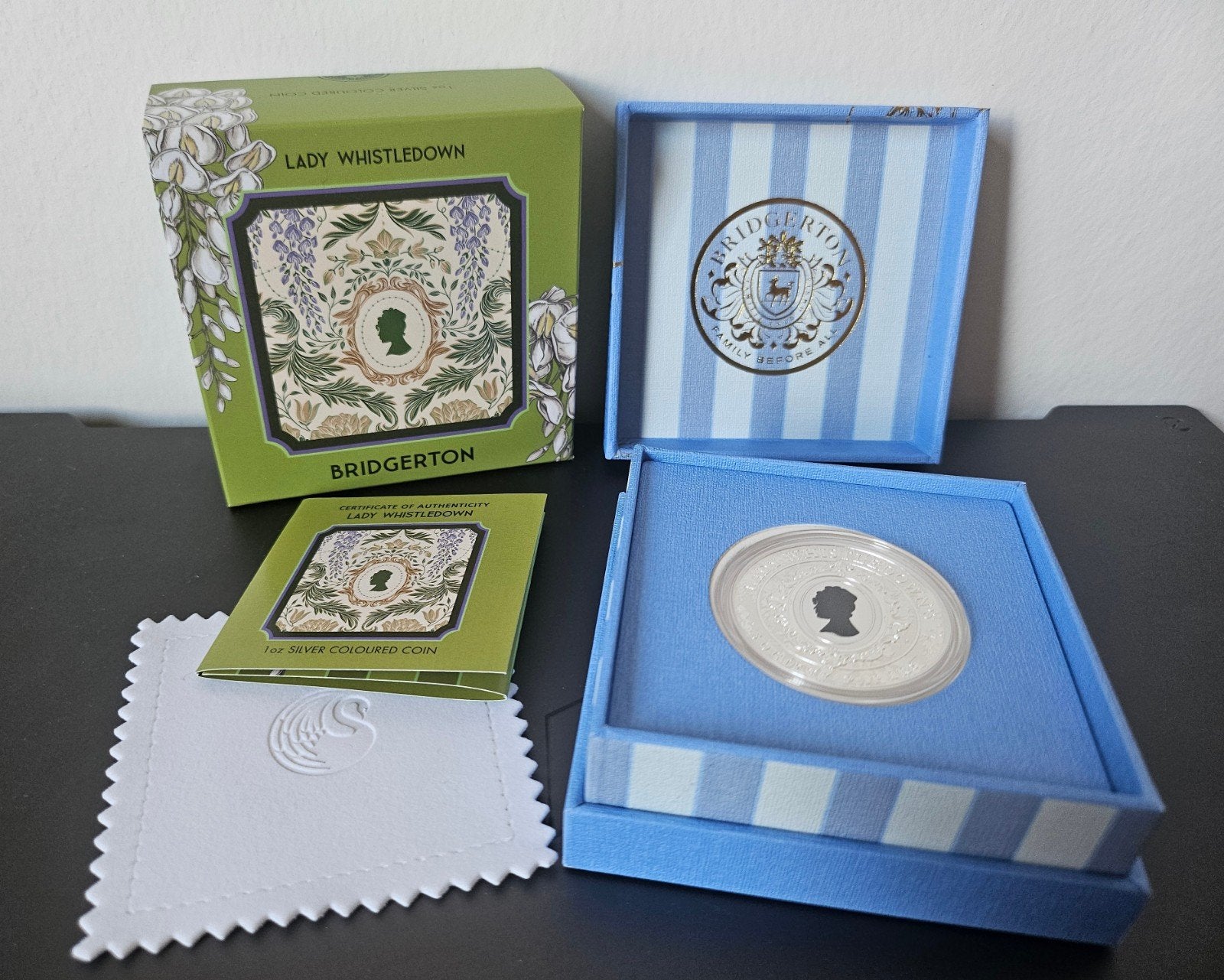 Nieuw: Bridgerton Lady Whistledown 1 oz .9999 Silver 2026, Verzenden, Overige landen, Overige waardes, Zilver