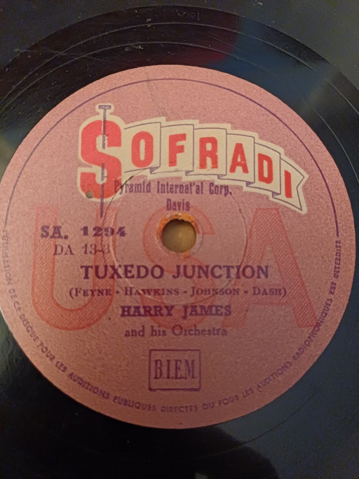 78t 9 platen van Harry James, Gebruikt, 10 inch, Ophalen of Verzenden, 1940 tot 1960
