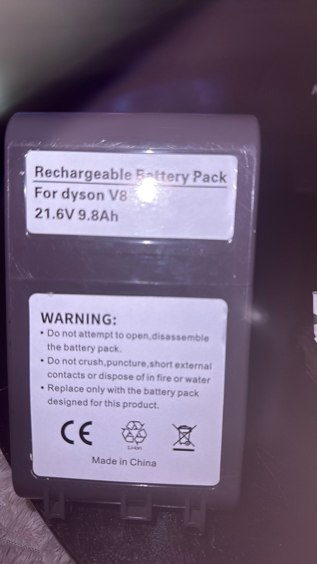 Tekoop rechargeable battery pack for fyson v8, Ophalen, Nieuw