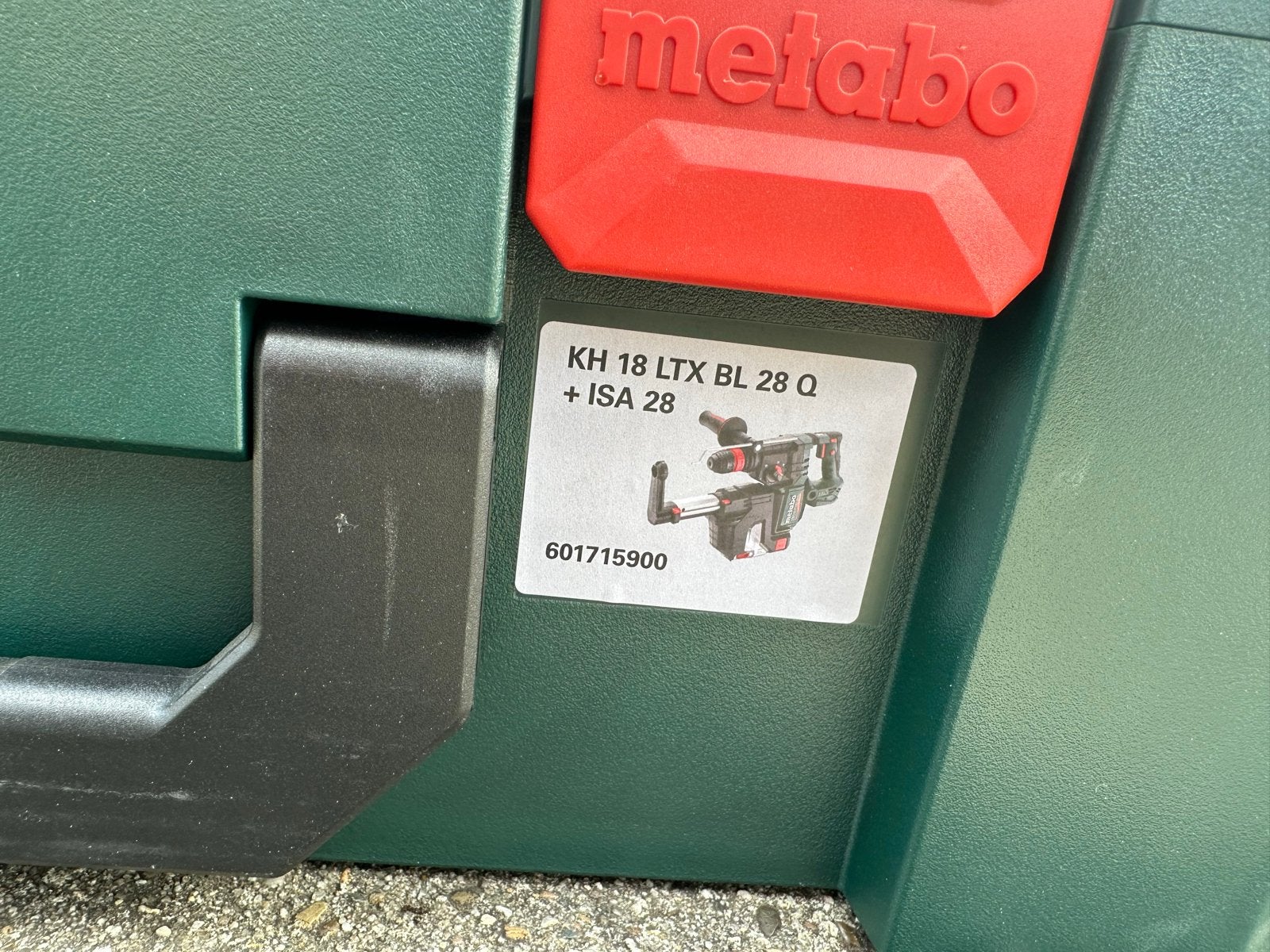 Metabo Metabox koffer met inzet voor KHA 18 LTX BL 28 Q, Ophalen, Zo goed als nieuw, Gereedschapsopslag, Overige merken