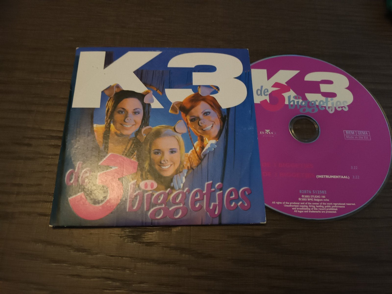 Cd single K3 de drie biggetjes og, Verzenden, Zo goed als nieuw