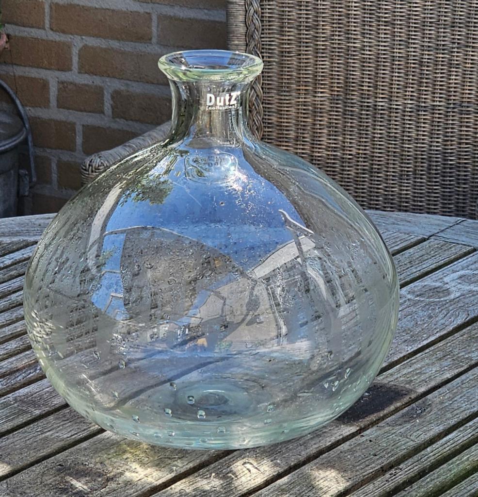 Dutz glazen vaas, dikke fles, 30x30 cm, Ophalen