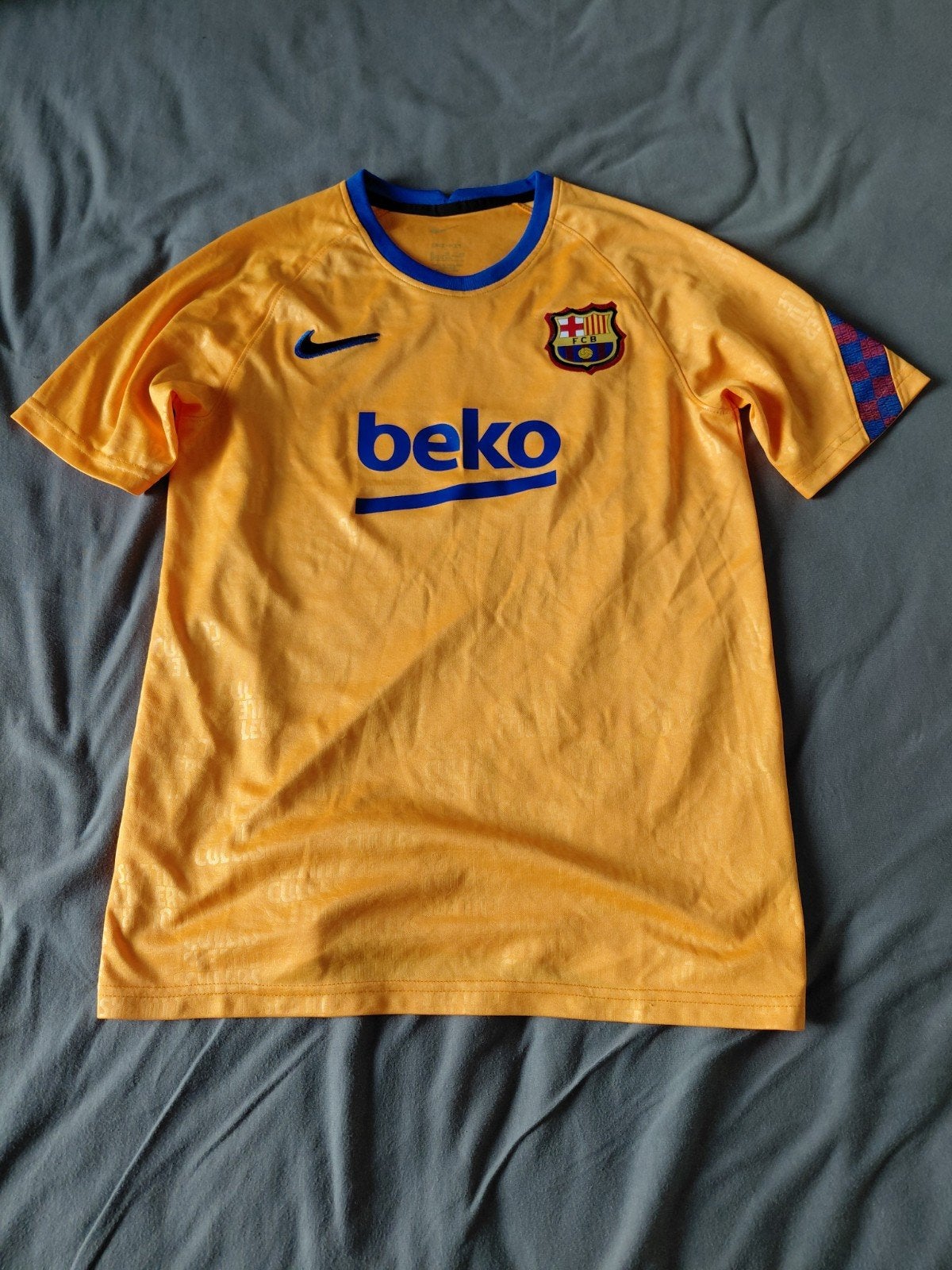 Nike FC Barcelona Shirt Maat 160-170, Kinderen en Baby's, Jongen of Meisje, Ophalen of Verzenden, Zo goed als nieuw, Shirt of Longsleeve