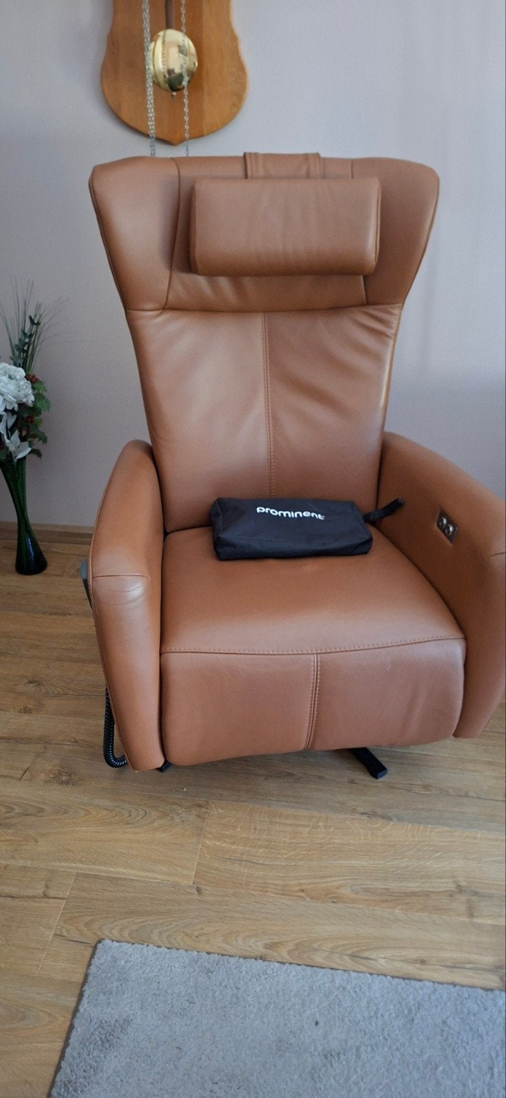 een Prominent elektrische relaxstoelen (dames/heren) leer, Ophalen, Gebruikt, 75 tot 100 cm, Leer