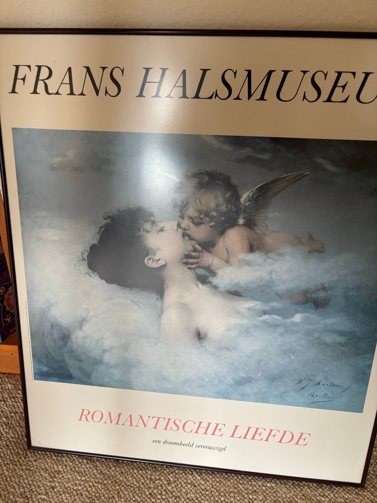 Frans Hals Museum Poster - Romantische Liefde, Met lijst, Ophalen of Verzenden, A1 t/m A3, Overige onderwerpen