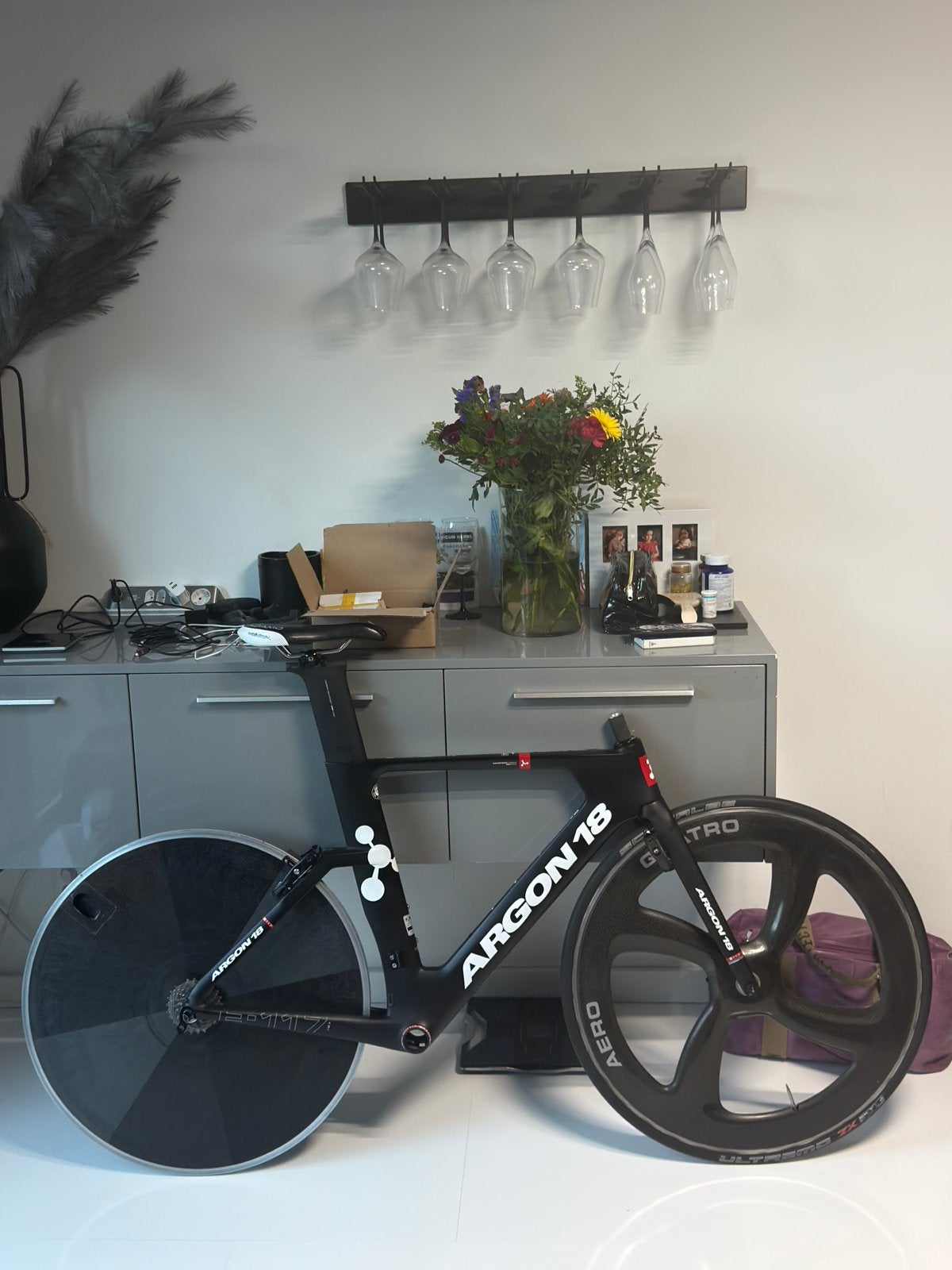 (Maat M): Argon E-117 Carbon + E-80 Compleet - Vaste prijs, Fietsen en Brommers, Fietsen | Racefietsen, Overige merken, 28 inch