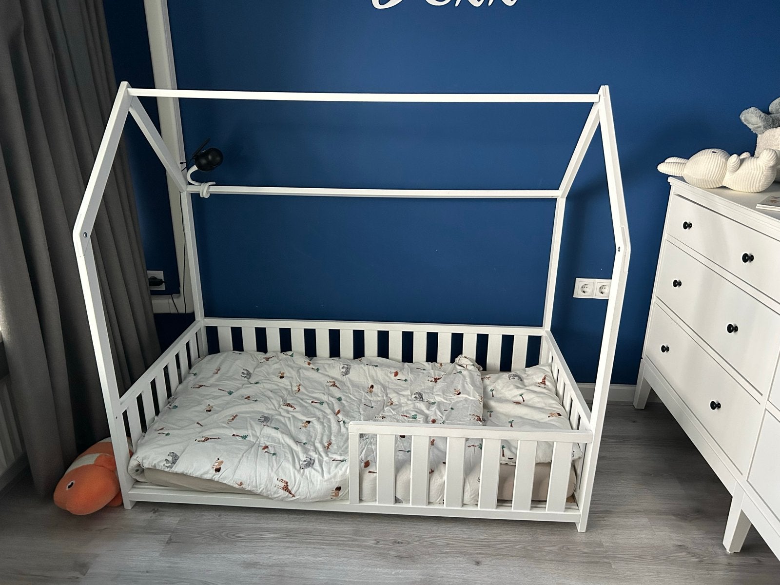 Prenatal junior bed, Ophalen, Gebruikt, Wit, 190 cm of minder