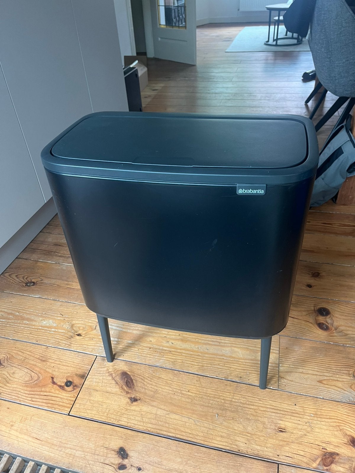 Brabantia touch bin 36L, Ophalen, 50 tot 75 cm, Zo goed als nieuw, Rvs