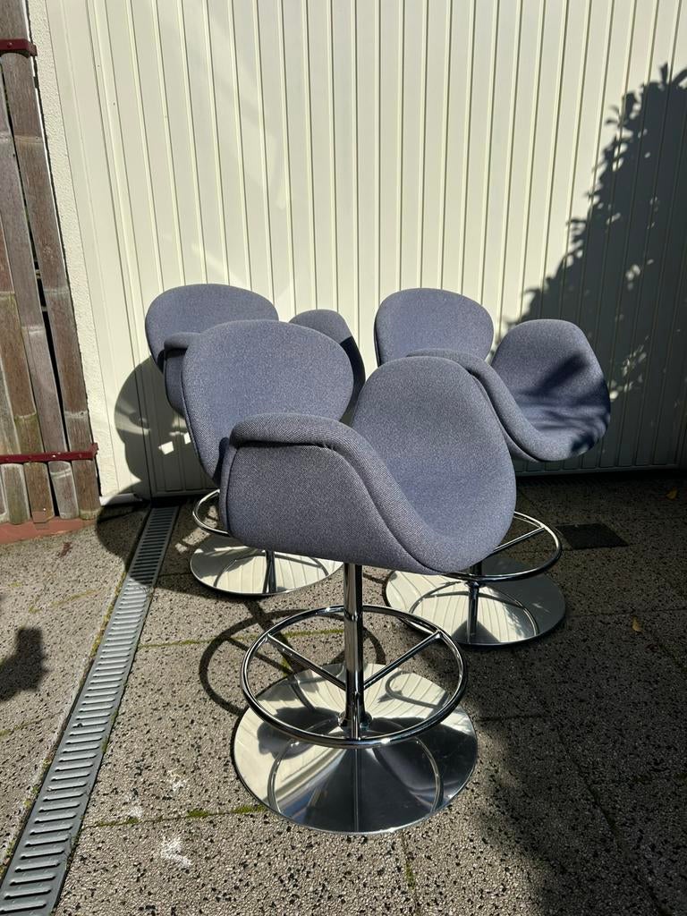 3 IZGS Artifort Tulip kruk barkruk hoge stoel stool, 60 tot 90 cm, Ophalen of Verzenden, Zo goed als nieuw, Nvt
