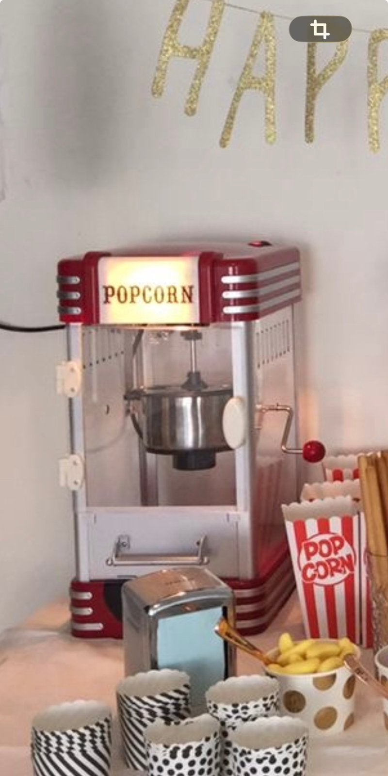 Popcornmachine XL, Ophalen of Verzenden, Gebruikt