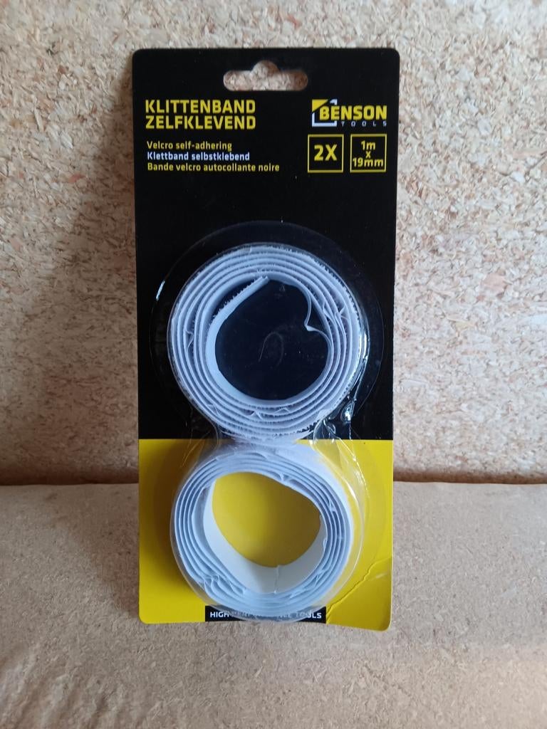 Nieuw Benson Tools Klittenband Zelfklevend 2x 1m x 19mm, Ophalen of Verzenden, Nieuw