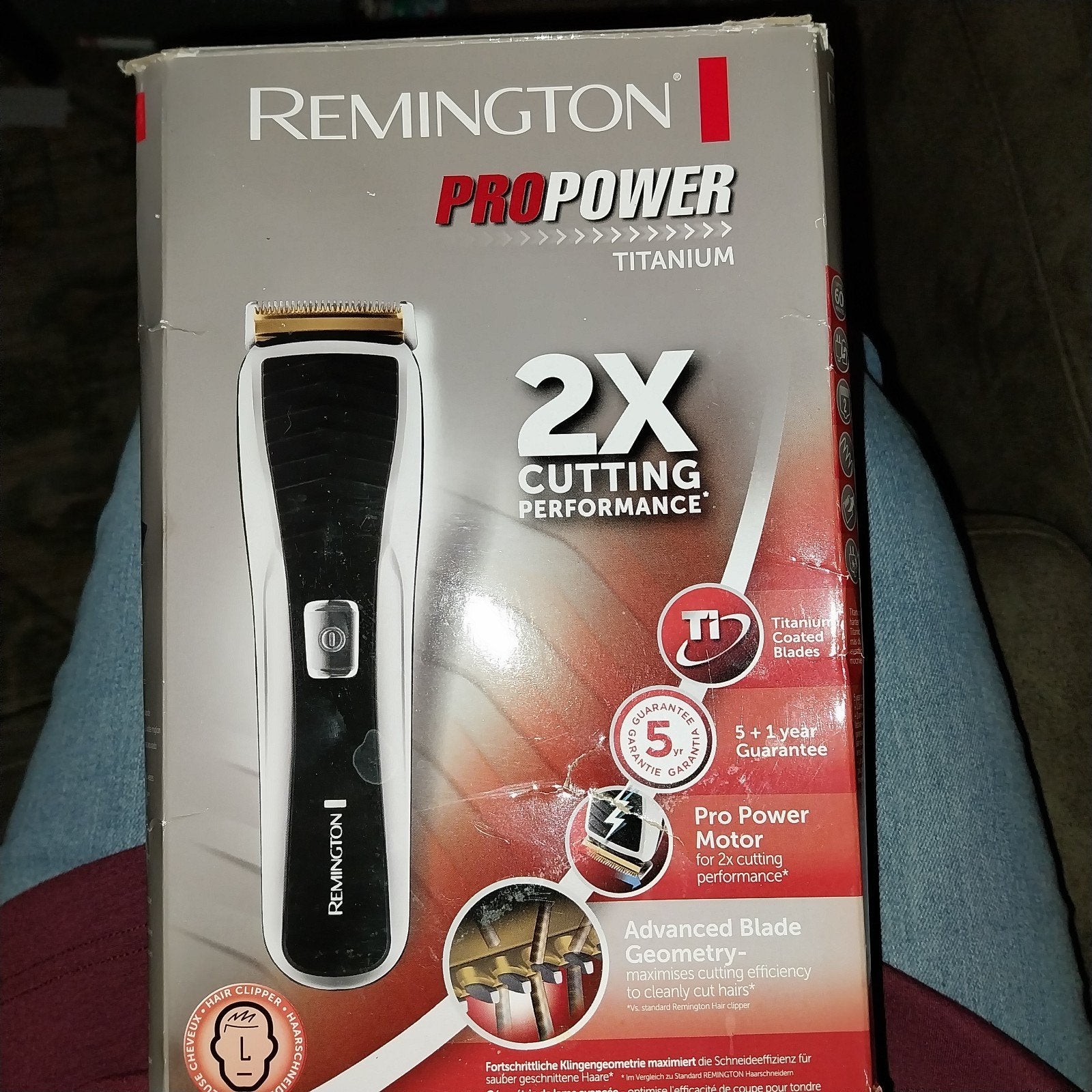 Remington ProPower Titanium Tondeuse - Slechts 1x gebruikt, Ophalen, Zo goed als nieuw, Tondeuse