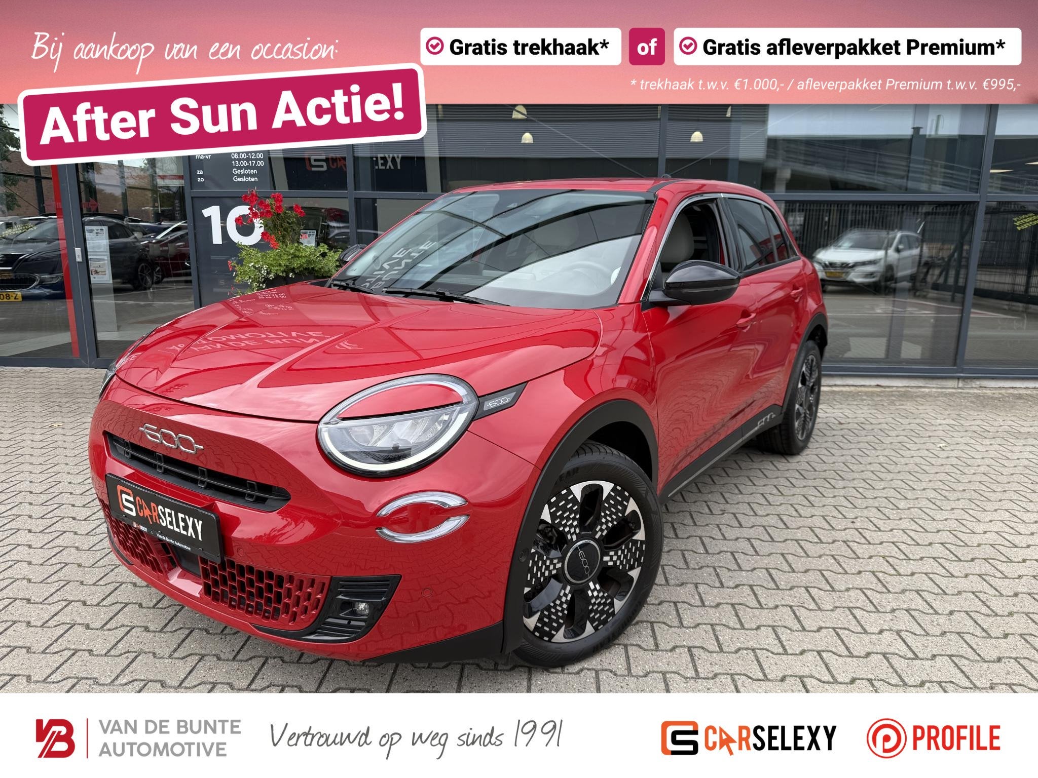 Fiat 600 1.2 Hybrid La Prima *ACC & Massage*, Auto's, Gebruikt, Euro 6, 1199 cc, 620 kg