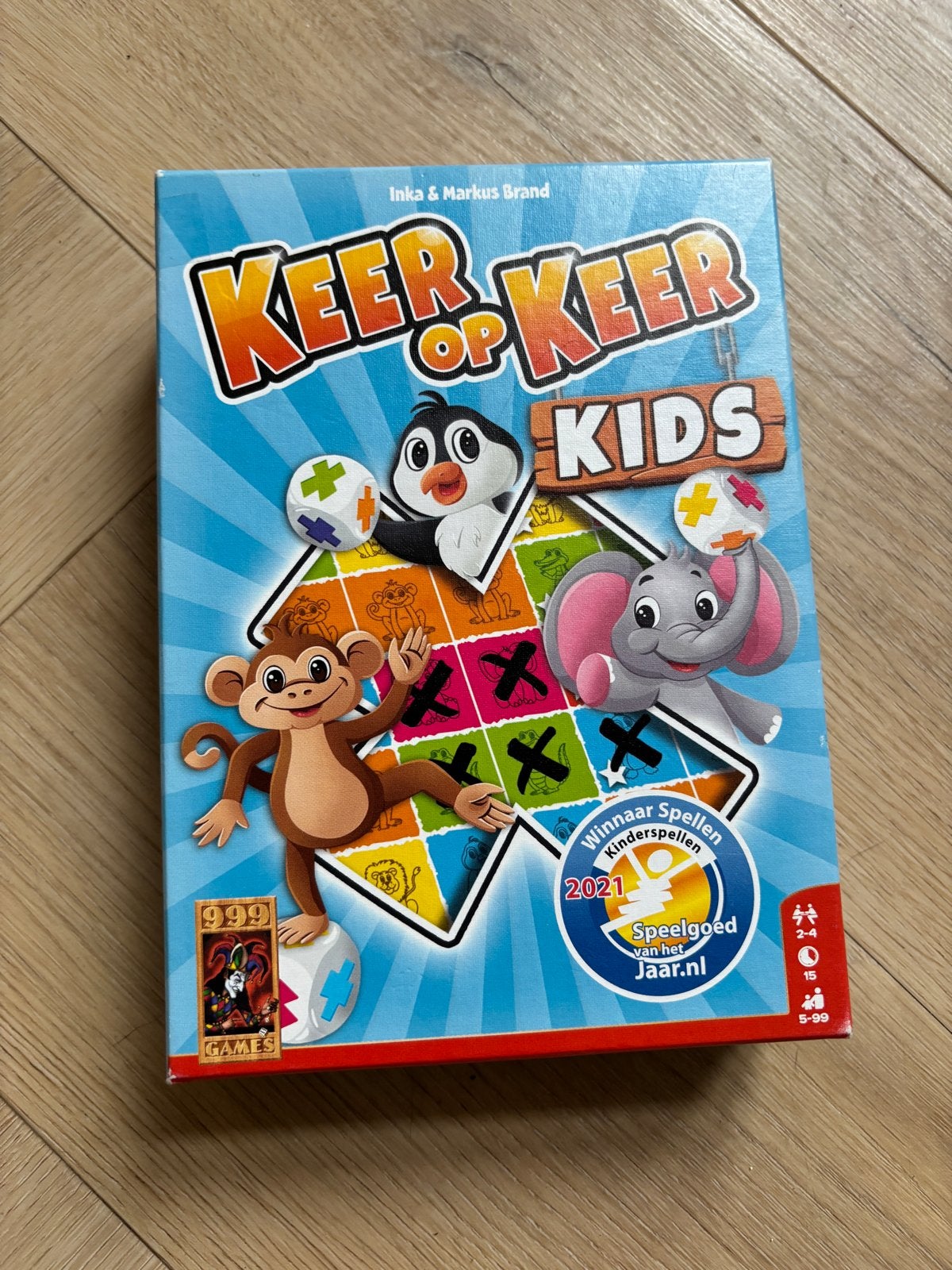 Keer op Keer Kids - Winnaar Kinderspellen 2021, Drie of vier spelers, Ophalen, Zo goed als nieuw