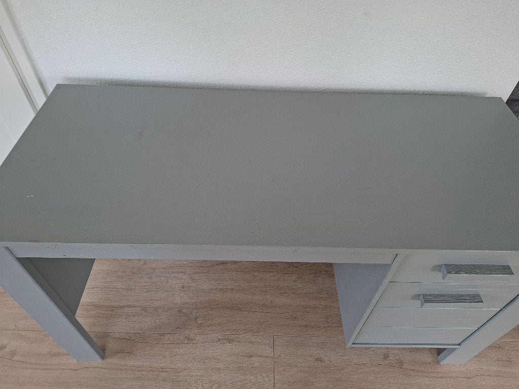 Bureau grenen hout grijs, Huis en Inrichting, Ophalen, Met lades, Hout, Kinderbureau