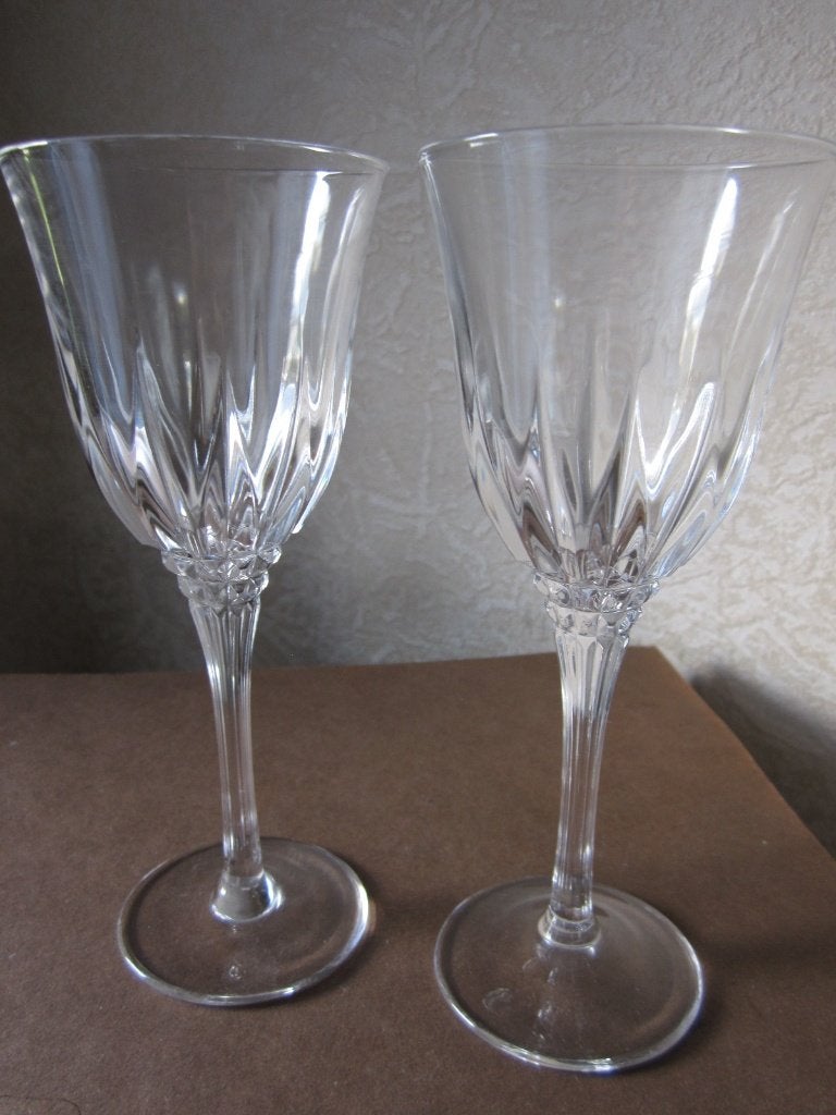 Vier cristal d'arques Durand model Castel sherryglazen, Antiek en Kunst, Verzenden