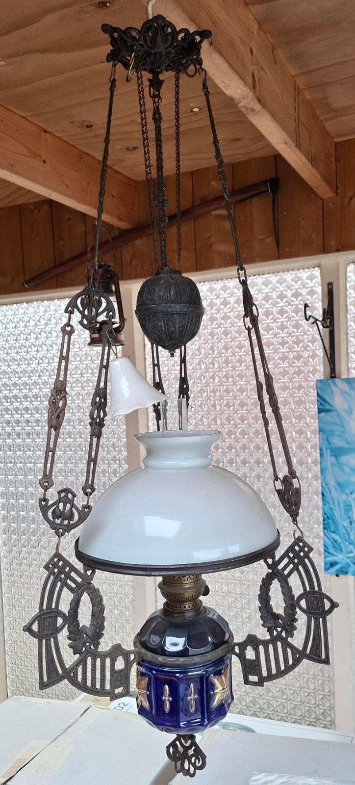 Antike Olielamp, Ophalen
