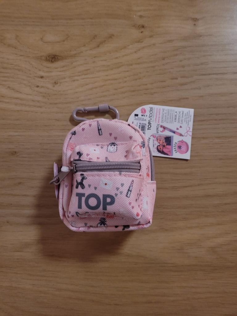 Nieuwe TOPModel mini rugzak sleutelhanger roze, Ophalen of Verzenden, Nieuw