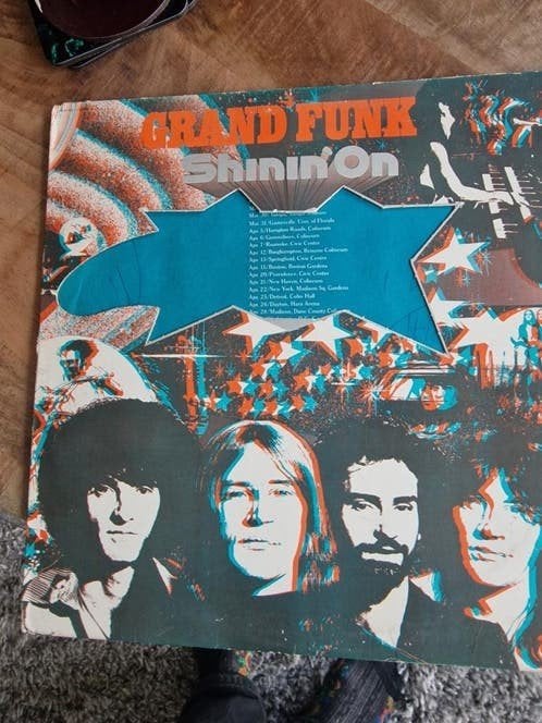 Grand Funk - Shinin' On LP (1974) Classic Rock Vinyl, LP, Gebruikt, Ophalen of Verzenden, Classic Rock