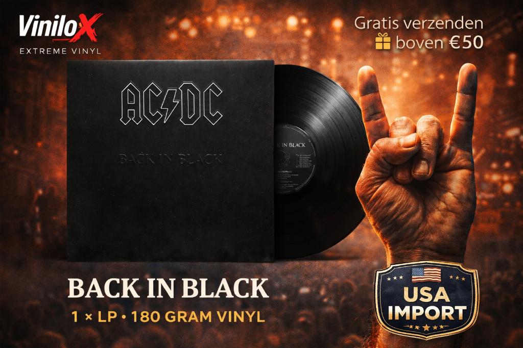 AC/DC – Back In Black LP 180g Embossed Vinyl, Ophalen of Verzenden, Nieuw in verpakking
