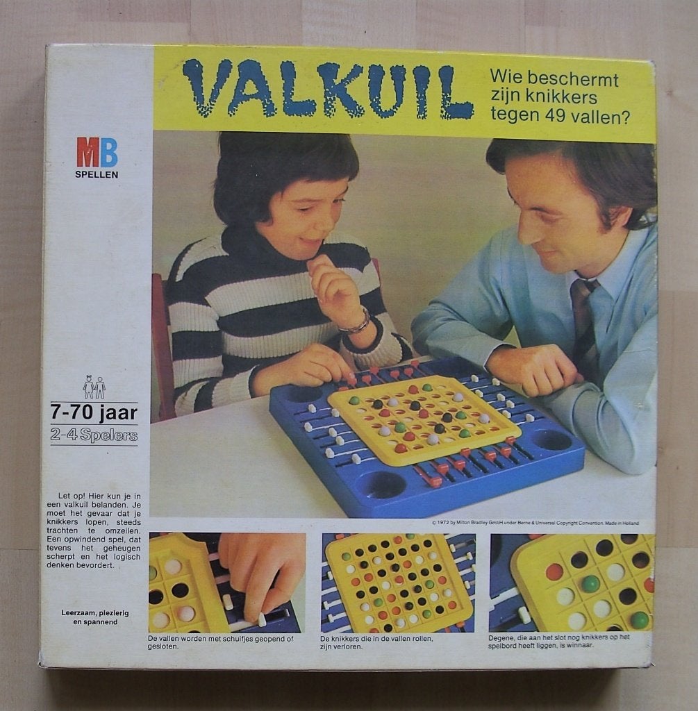 Valkuil vintage, Hobby en Vrije tijd, Gezelschapsspellen | Bordspellen, Een of twee spelers, Ophalen of Verzenden, Zo goed als nieuw