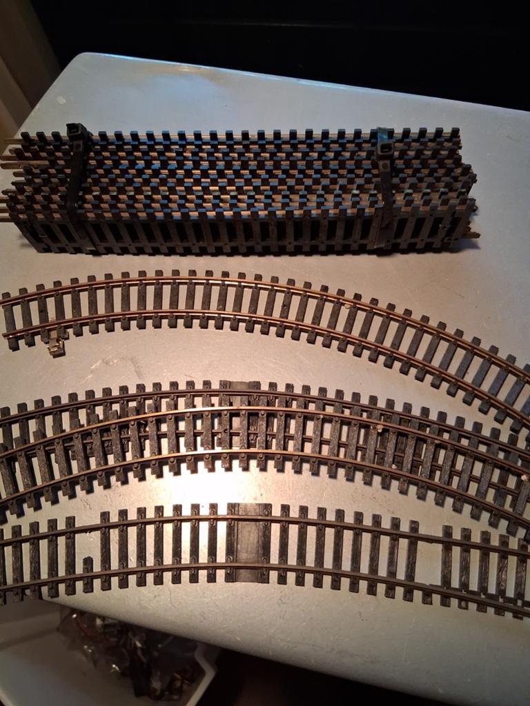 Oude treinrail Fleischman., Hobby en Vrije tijd, Modeltreinen | H0, Ophalen of Verzenden, Gebruikt, Gelijkstroom, Rails
