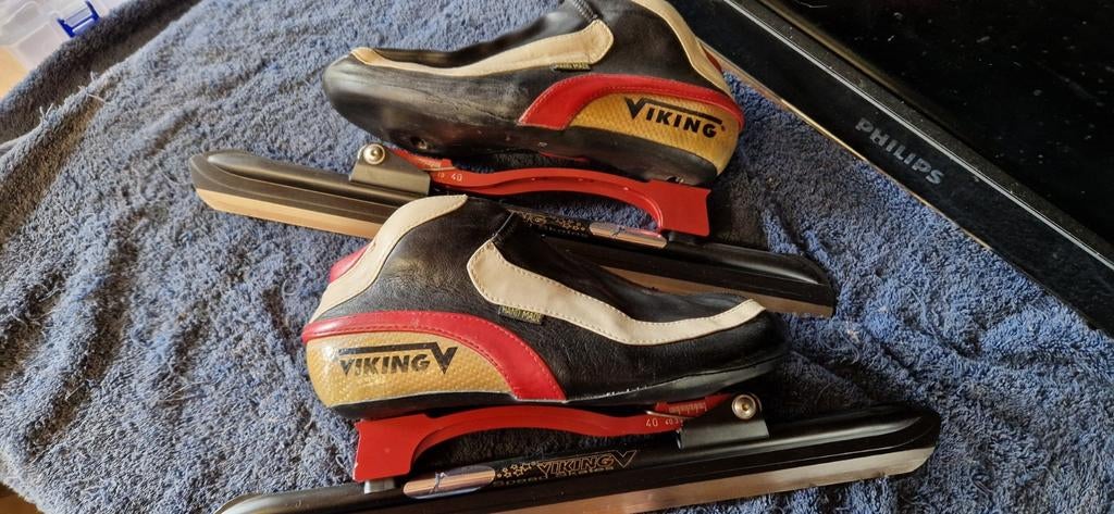 Viking Nagano 2005 sprint.
Mt 40, Sport en Fitness, Schaatsen, Zo goed als nieuw, Noren, Viking, Klapschaats, Ophalen of Verzenden