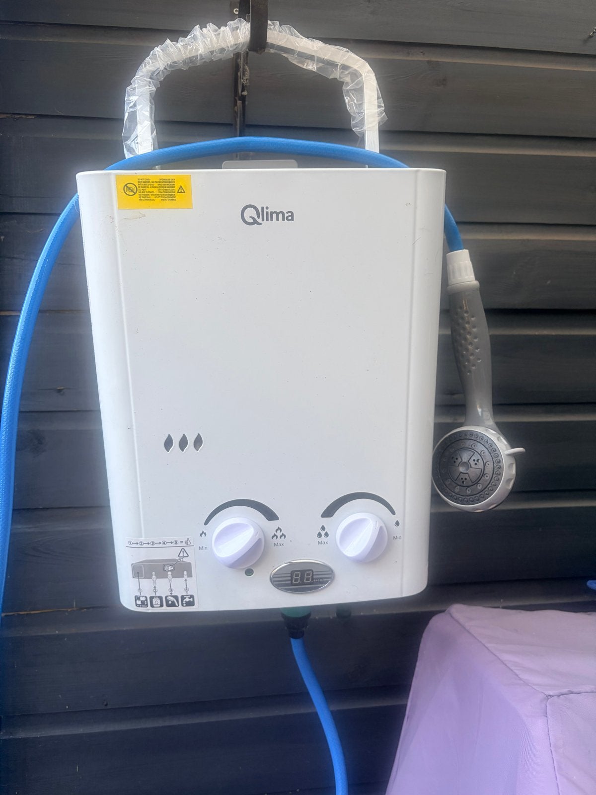 Qlima PGWH 1010 Draagbare Gasboiler - Warm Water Overal, Ophalen, Boiler, Minder dan 20 liter, Propaan of Butaan