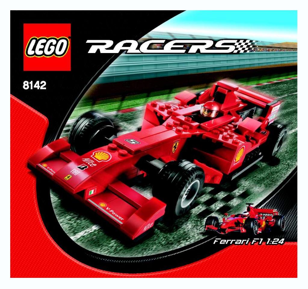 Lego Racers 8142 - Ferrari F1 1:24, Kinderen en Baby's, Speelgoed | Duplo en Lego, Lego, Compleet, Ophalen of Verzenden, Zo goed als nieuw