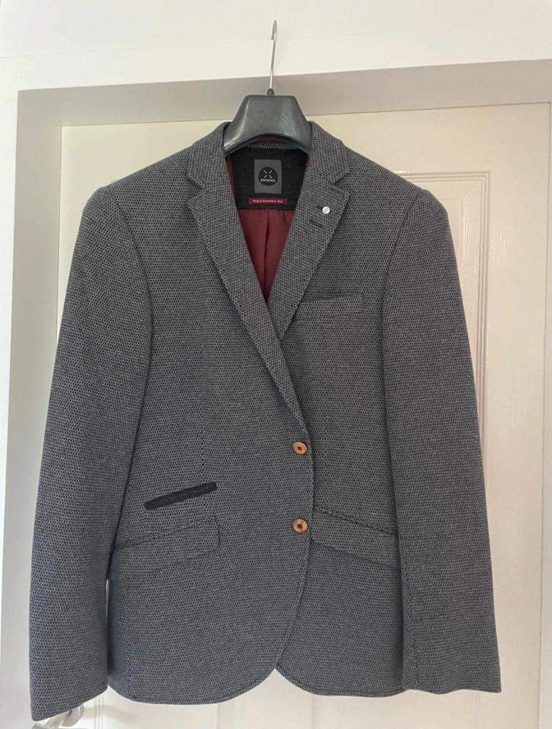 Stones Heren colbert - Grijs, Maat 50, Stones, Maat 48/50 (M), Ophalen of Verzenden, Zo goed als nieuw