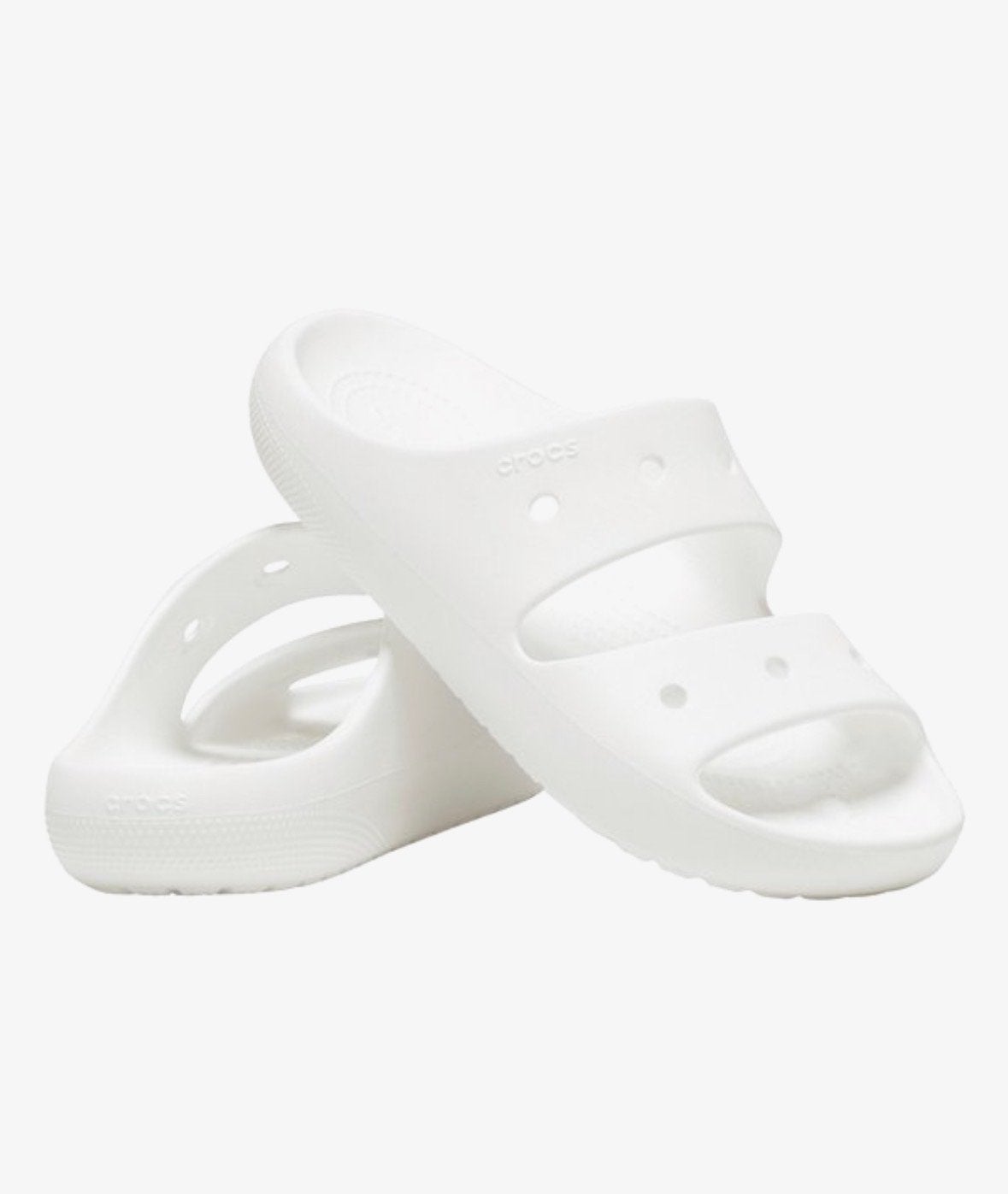 Witte Crocs Classic Cozzzy Sandalen - Maat 40/42, Ophalen of Verzenden, Zo goed als nieuw, Wit, Slippers