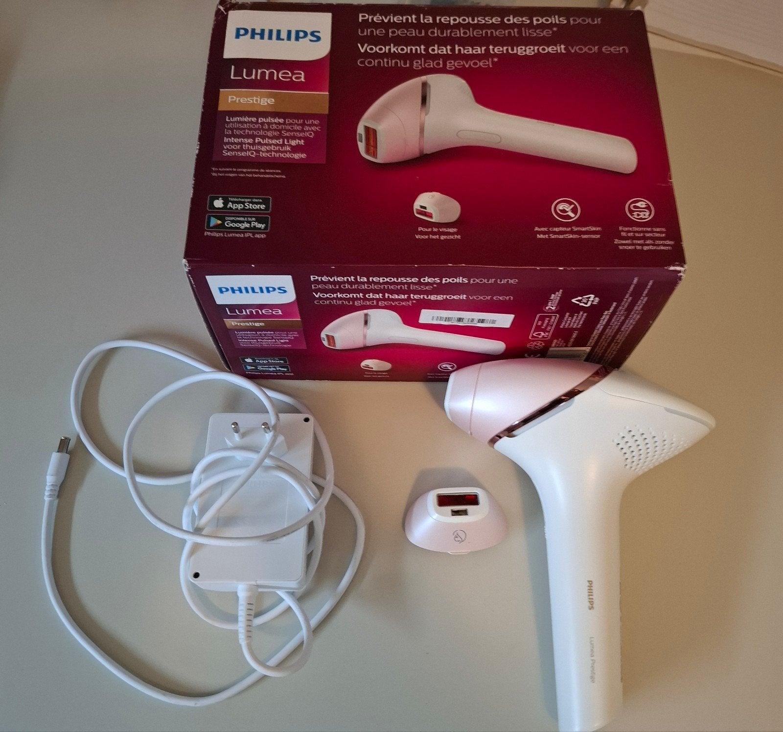 Philips Lumea Prestige BRI950 IPL ontharingsapparaat, Ophalen of Verzenden, Zo goed als nieuw, Scheren en Epileren