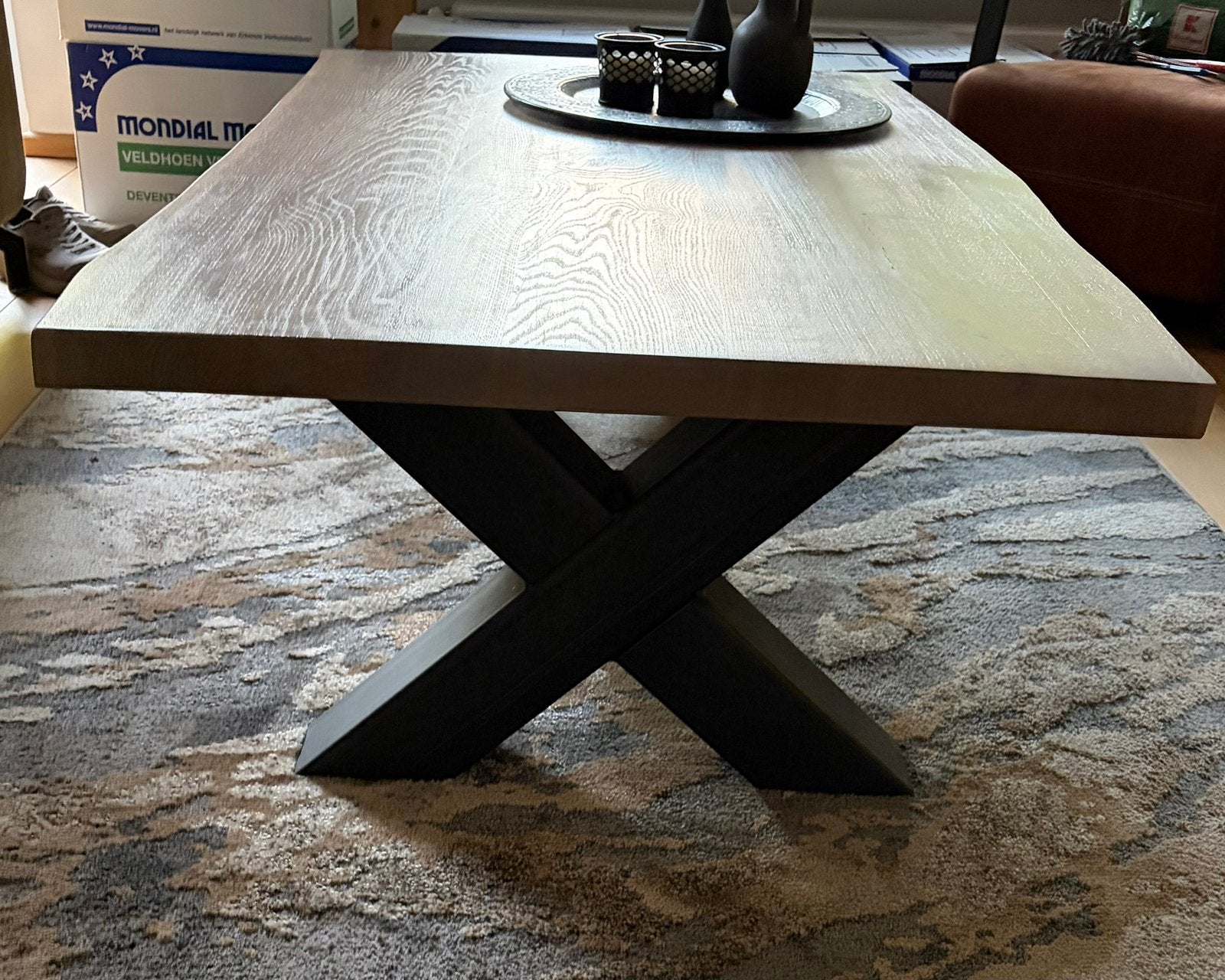 Mooie salontafel, Ophalen, 100 tot 150 cm, 50 tot 100 cm, Zo goed als nieuw