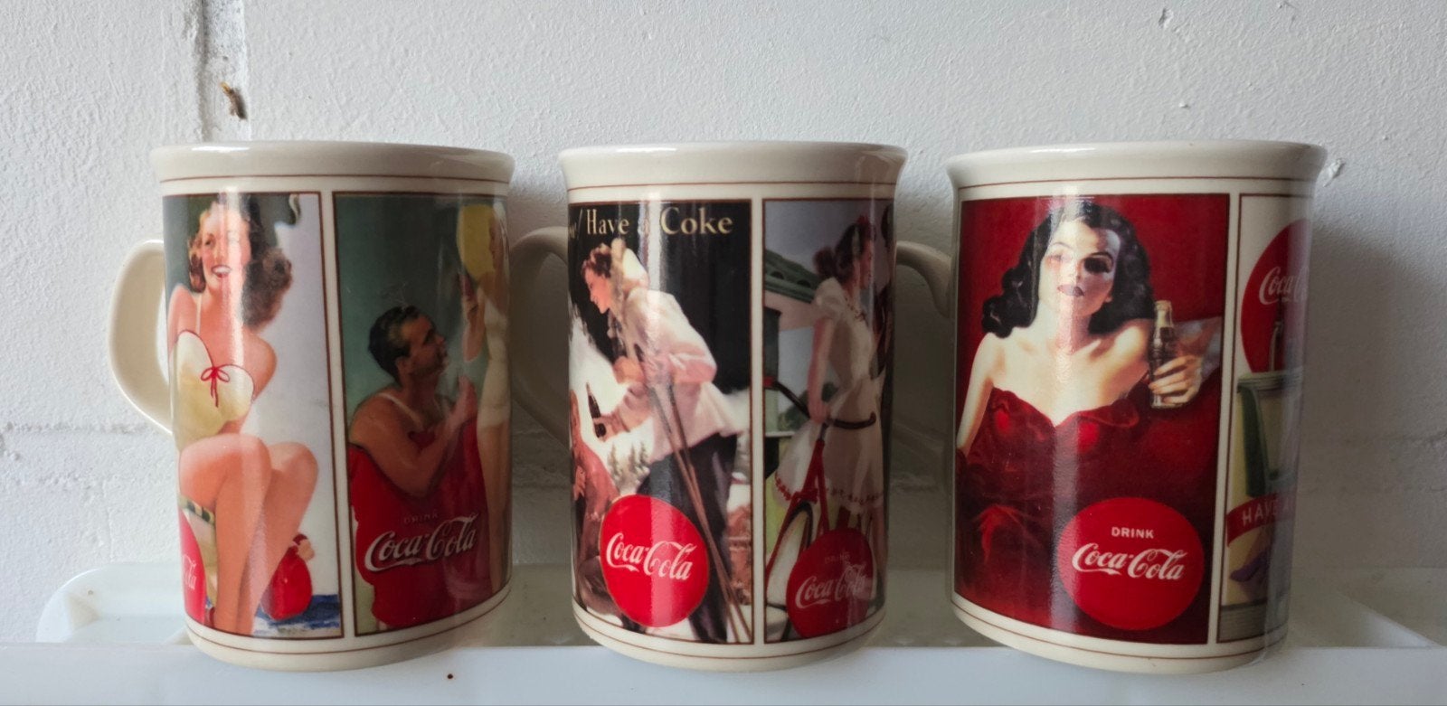 Originele, vintage Coca-Cola mokken, Ophalen of Verzenden, Zo goed als nieuw, Gebruiksvoorwerp