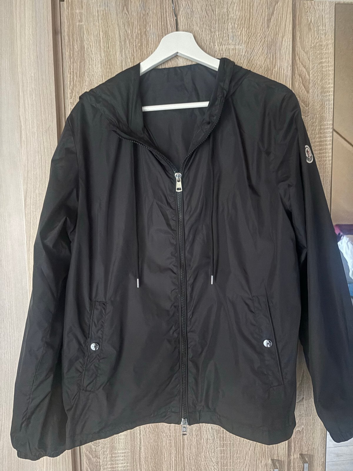 Moncler grimpeur Zwarte Windjack, Kleding | Heren, Jassen | Zomer, Verzenden, Zo goed als nieuw, Maat 48/50 (M), Zwart