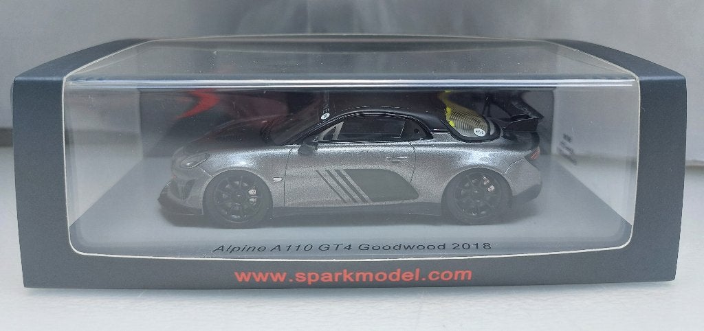 Spark 1:43 Alpine A110 GT4 Goodwood 2018 nieuw, Ophalen of Verzenden, Nieuw, Auto, Overige merken