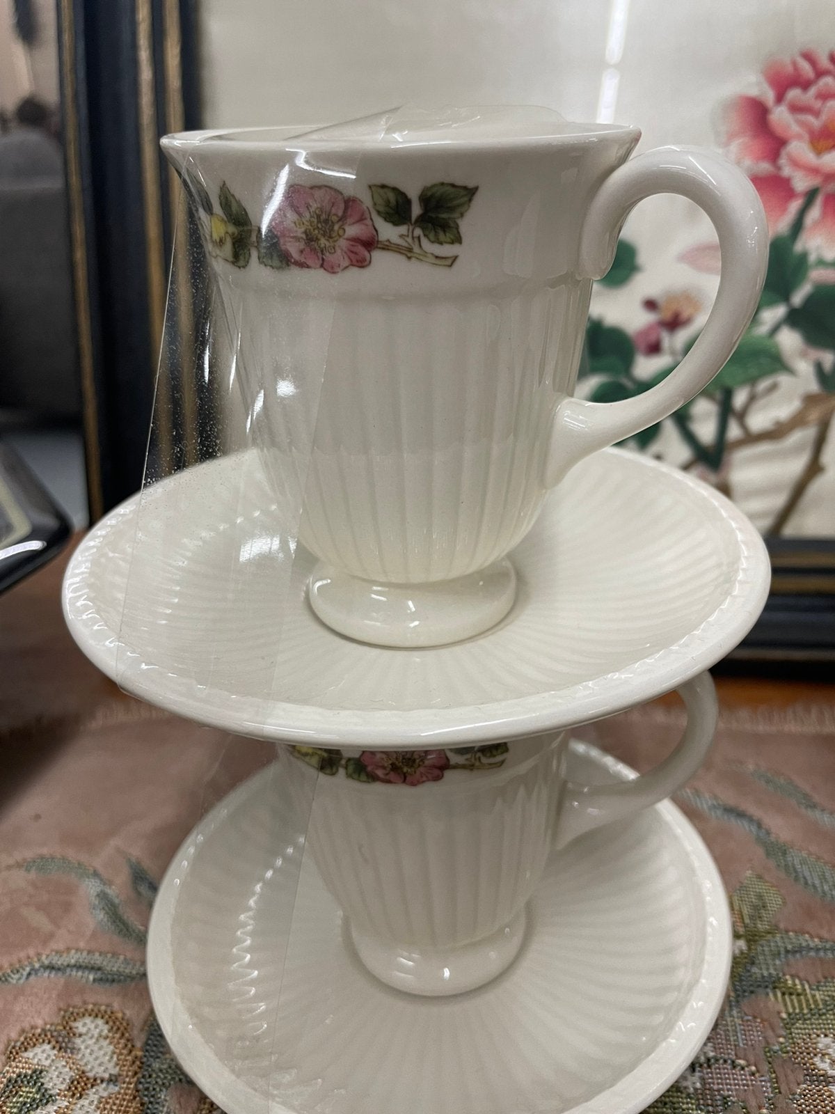 Wedgwood CONWAY kopjes met schotels, Ophalen of Verzenden
