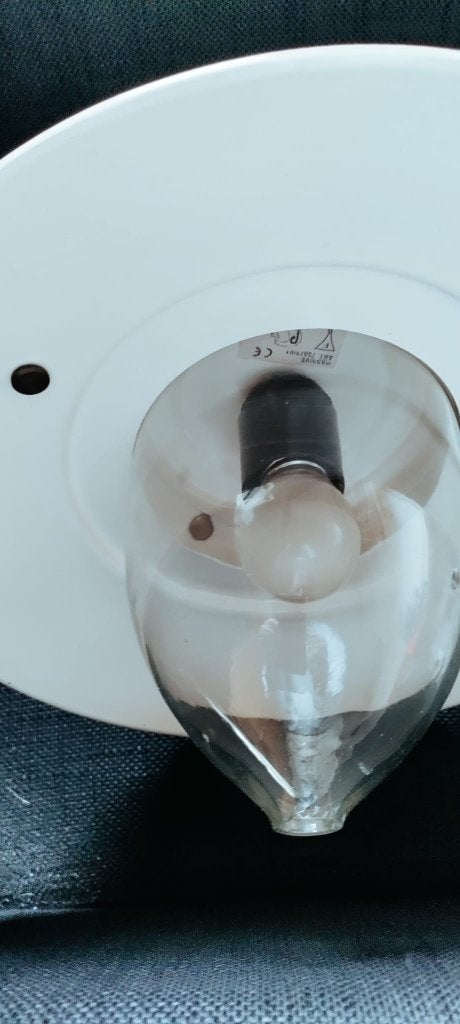 Industriële antieke crème emaillen hanglampen, Antiek en Kunst, Ophalen