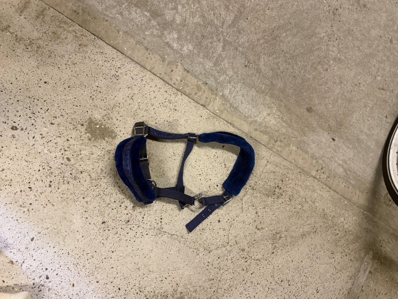 Donkerblauw sparkelend halster, Ophalen of Verzenden, Zo goed als nieuw, Blauw, Android