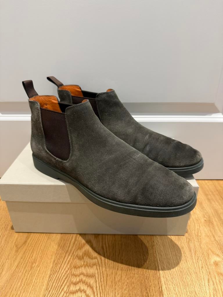 Santoni Chelsea Boots | UK 10 | (108), Bruin, Verzenden, Boots, Zo goed als nieuw