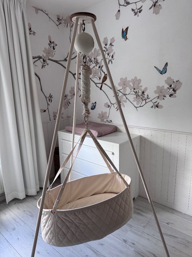Moonboon ovale wieg, Ophalen of Verzenden, Matras, 180 cm of meer, 100 cm of meer