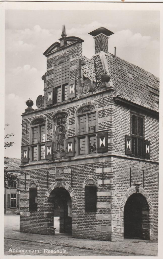 appingedam- raadhuis, Verzenden, 1940 tot 1960