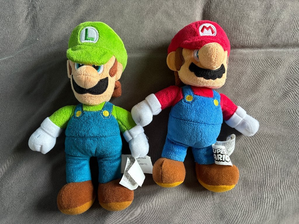 Knuffel Mario en Luigi, Overige typen, Ophalen of Verzenden, Zo goed als nieuw, Nintendo