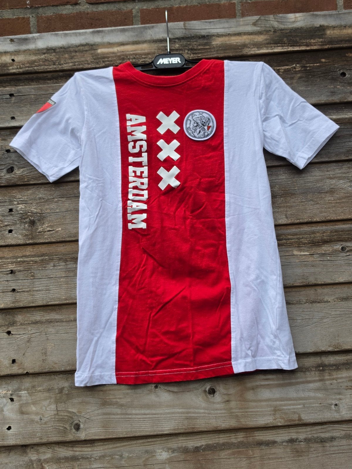 AJAX shirt maat 164, Ophalen of Verzenden, Zo goed als nieuw, Jongen of Meisje, Shirt of Longsleeve
