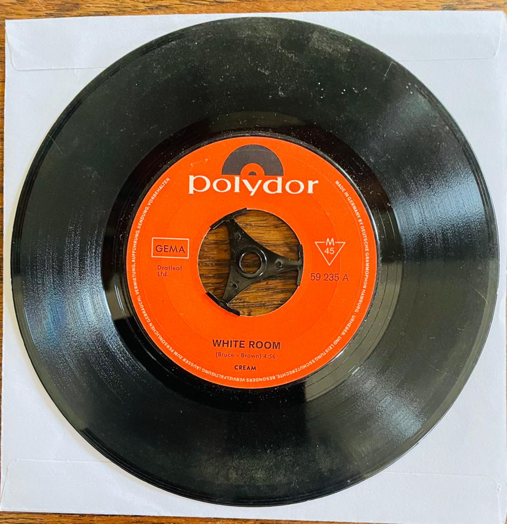 Britse Rock band Cream met bekende nummer White Room, Gebruikt, Originele persing, 7 inch, Ophalen of Verzenden