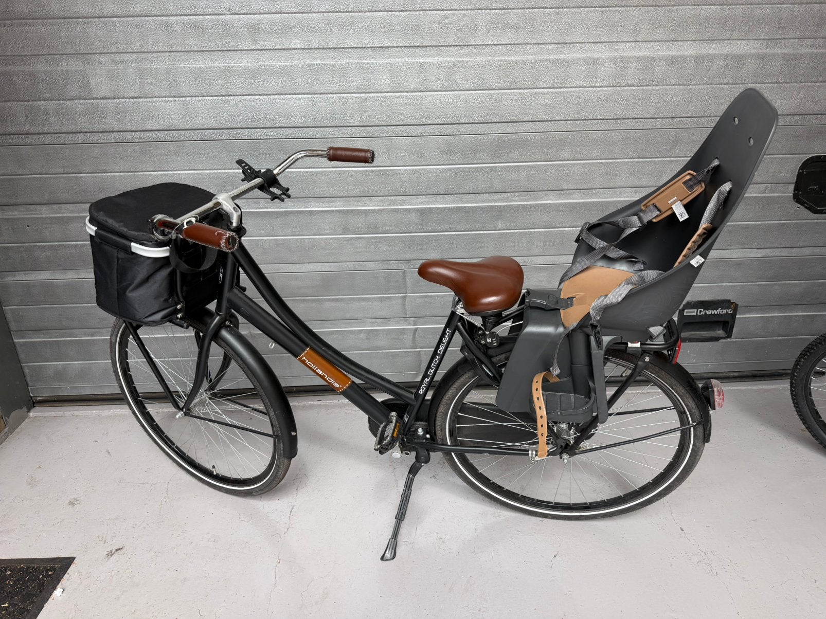 Dames fiets met zitje, Ophalen, Zo goed als nieuw, 1 kind