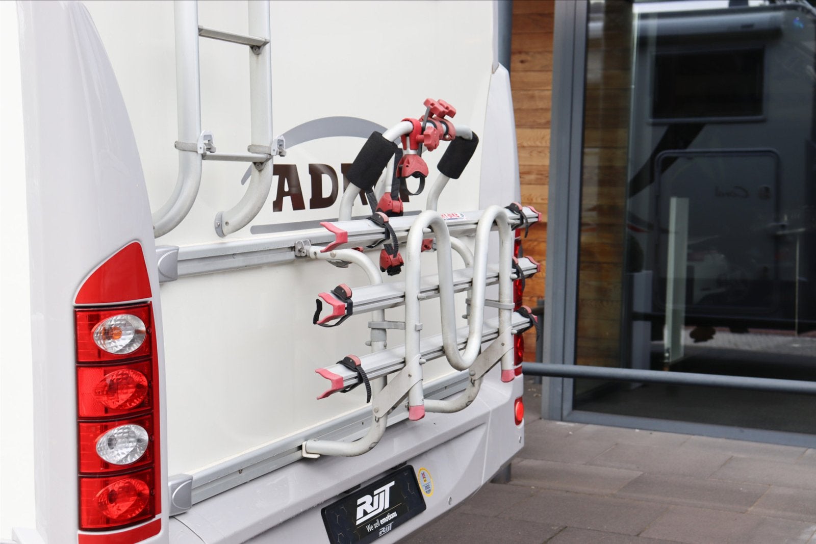 Adria Camper Fietsenrek - Gebruikt, Goede Staat, Ophalen, 2 fietsen, Gebruikt, Fietsendrager-accessoire