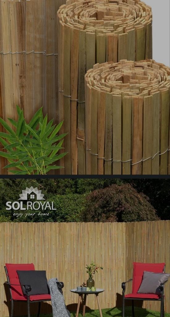 Bamboe scherm van SolRoyal, Ophalen, 100 tot 150 cm, Nieuw, 200 cm of meer