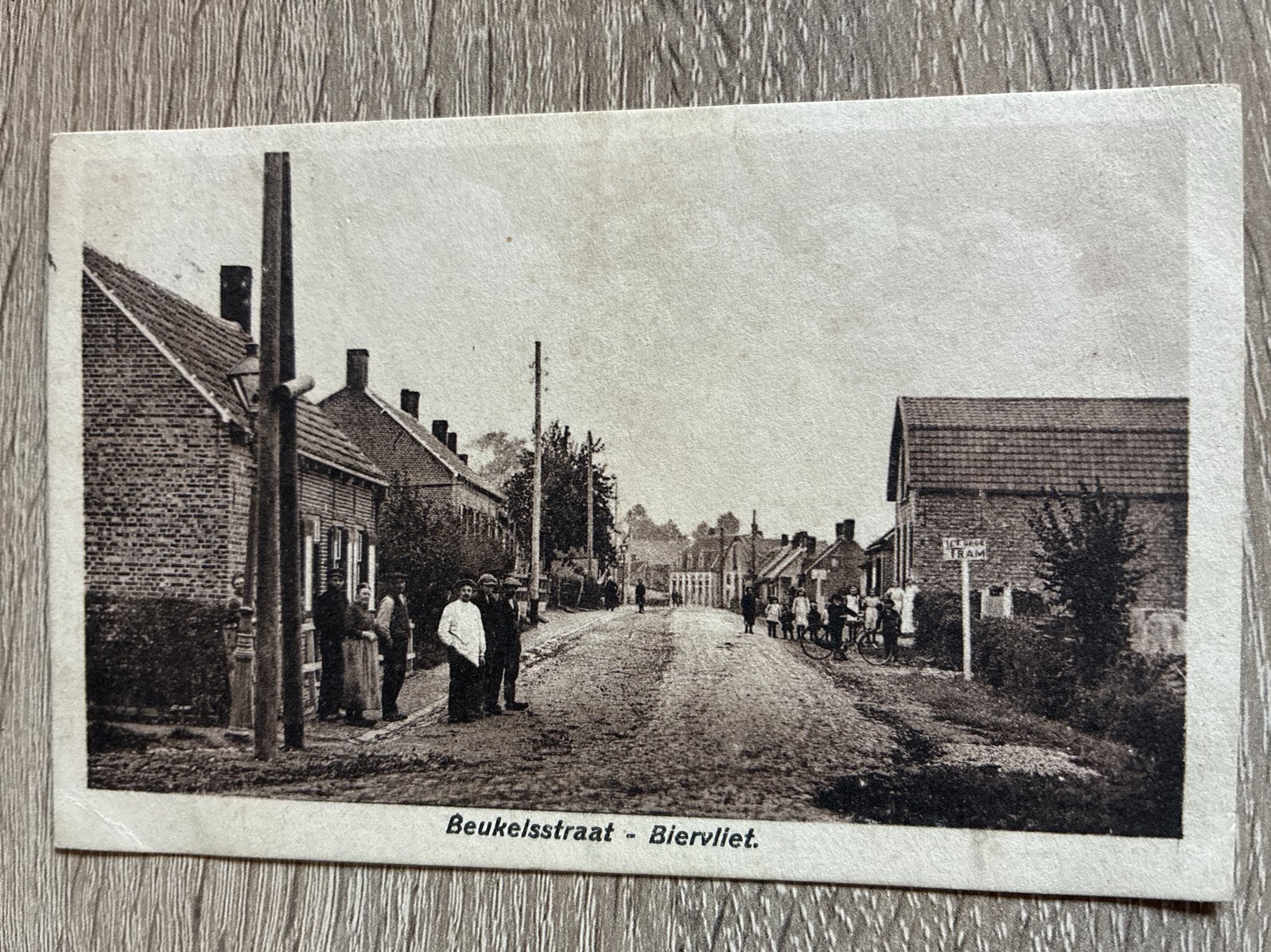 Oude Ansichtkaart Beukelsstraat Biervliet (Gelopen), Ophalen of Verzenden, 1920 tot 1940, Gelopen, Zeeland