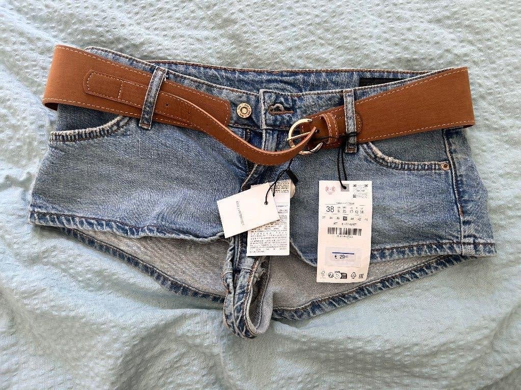 Hotpants broekje, Blauw, Zara, Nieuw, Ophalen of Verzenden